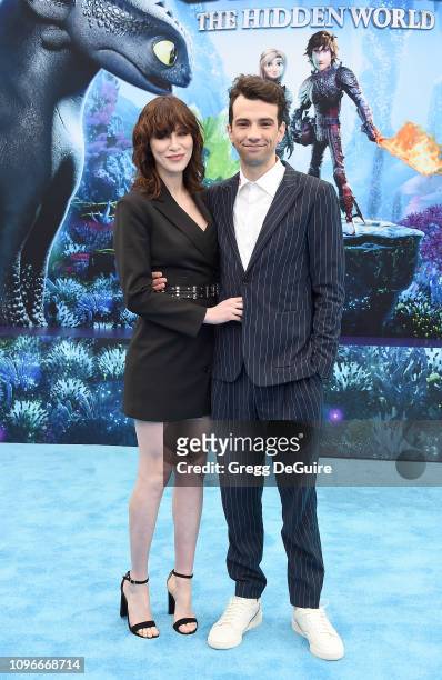 Jay Baruchel and Rebecca-Jo Dunham arrive at Universal Pictures And DreamWorks Animation Premiere Of "How To Train Your Dragon: The Hidden World" at...