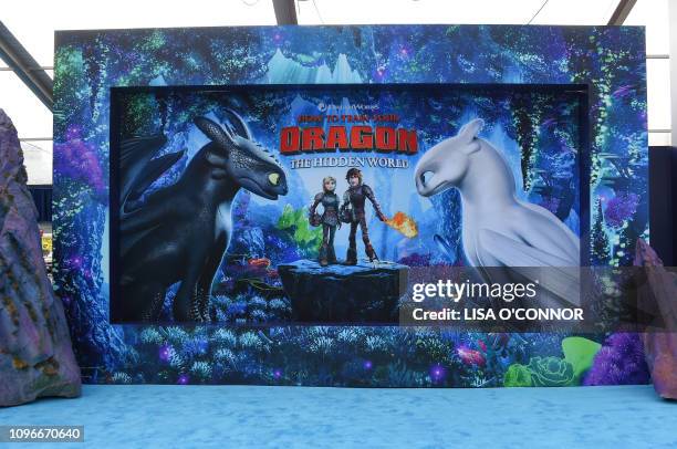 Atmosphere at the 'How To Train Your Dragon: The Hidden World' Los Angeles Premiere in Los Angeles, California, on February 9, 2019.