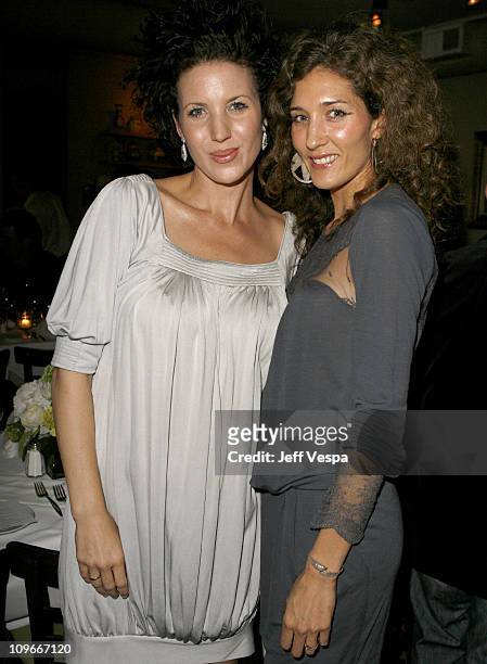Shannon Factor and Leah Forrester during Fred Segal Beauty & Smashbox Artists Dinner at Il Sole in West Hollywood, California, United States.