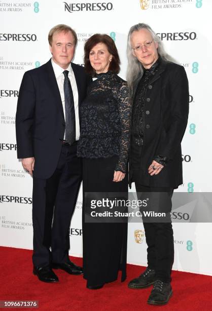 Brad Bird, Nicole Paradis Grindle and guest attend the Nespresso British Academy Film Awards nominees party at Kensington Palace on February 9, 2019...