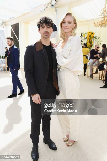 Joe Jonas and Sophie Turner attend 2019 Roc Nation THE BRUNCH on February 9, 2019 in Los Angeles, California.
