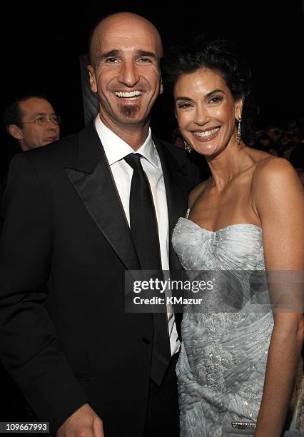 Stephen Kay and Teri Hatcher 12868_KM_0095.JPG during TNT/TBS Broadcasts 13th Annual Screen Actors Guild Awards - Backstage and Audience at Shrine...