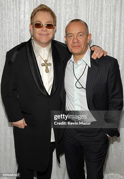 Elton John celebrates his 60th birthday with a record breaking 60th Concert at Madison Square Garden in New York. Helping him celebrate was Bernie...