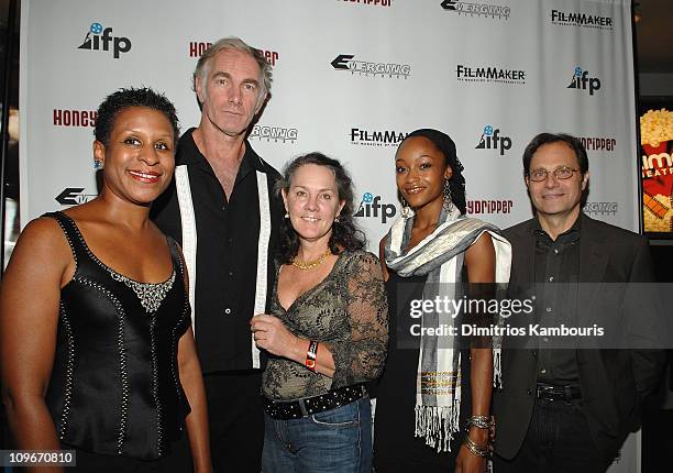 Executive Director Michelle Byrd, Director John Sayles, Producer Maggie Renzi, Yaya DaCosta and Emerging Pictures CEO Ian Deutchman attend IFP's 2007...