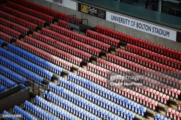 General view of during the Sky Bet Championship match between Bolton Wanderers and Preston North End at the Reebok Stadium, Bolton on Saturday 9th...