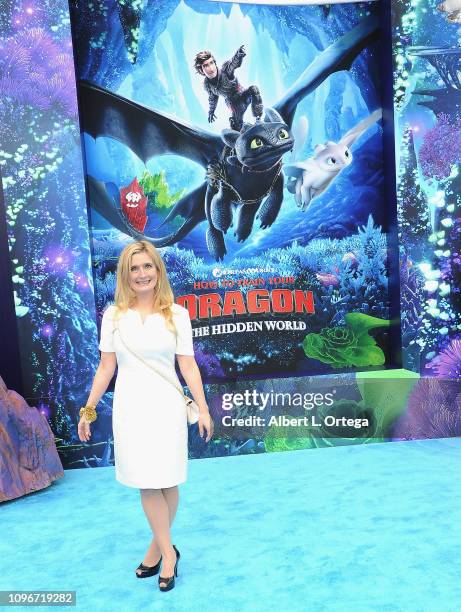 Cressida Cowell arrives for Universal Pictures and DreamWorks Animation premiere of "How To Train Your Dragon: The Hidden World" held at Regency...