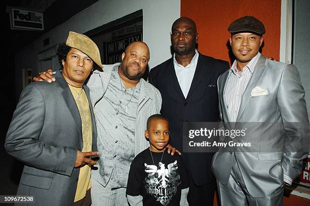Jesse Raudales, Mark Christopher Lawrence, Terrence Howard and Jesse Jr.