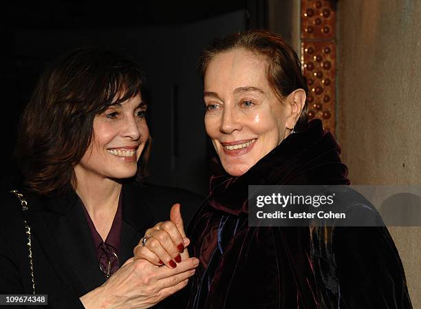 Talia Shire and Milena Canonero during The Diamond Information Center "Celestial: A Diamond Affair 2007" Hosts Milena Canonero Oscar Tribute at Soho...