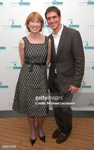 Betsy Hilfiger and son/NBDC board member Mike Fredo attend the first ever Art Rocks! Benefit for Columbia University's Naomi Berrie Diabetes Center...