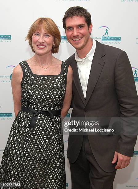 Betsy Hilfiger and son/NBDC board member Mike Fredo attend the first ever Art Rocks! Benefit for Columbia University's Naomi Berrie Diabetes Center...