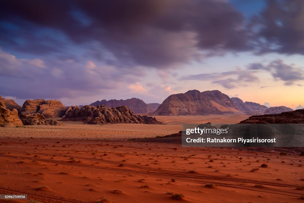 Red Sand of Wadi Rum desert, Jordan