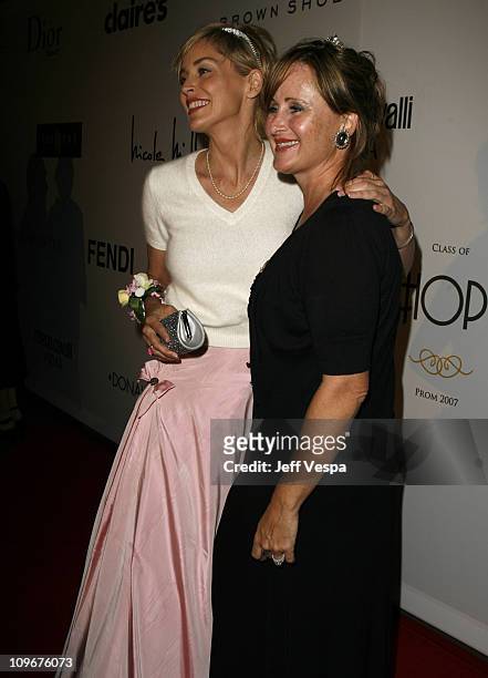 Sharon Stone and Kelly Stone during Sharon Stone and Kelly Stone Host the 1st Annual "Class of Hope Prom 2007" Charity Benefit - Red Carpet and...