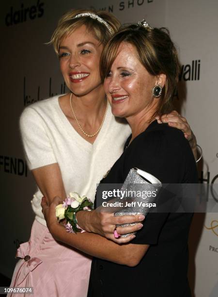 Sharon Stone and Kelly Stone during Sharon Stone and Kelly Stone Host the 1st Annual "Class of Hope Prom 2007" Charity Benefit - Red Carpet and...