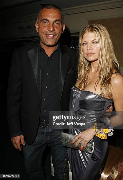 Christian Audigier and Fergie during Sharon Stone and Kelly Stone Host the 1st Annual "Class of Hope Prom 2007" Charity Benefit - Red Carpet and...