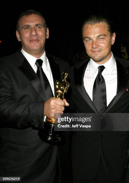 Graham King, producer, winner Best Picture for "The Departed," and Leonardo DiCaprio