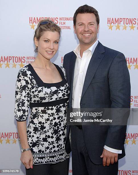 Jodi Applegate and Ron Corning attend the Hamptons Film Festival - The HIFF GSA Awards at the United Artists Theaters in East Hampton New York...