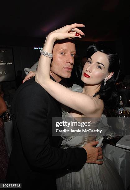 Dita Von Teese during 15th Annual Elton John AIDS Foundation Oscar Party - Sponsored by Chopard at Pacific Design Center in West Hollywood,...