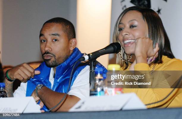 Panelist, Johnta Austin and Panelist, Keri Hilson during The Recording Academy Atlanta Chapter Presents "GRAMMY U" Songwriter Symposium at Clark...