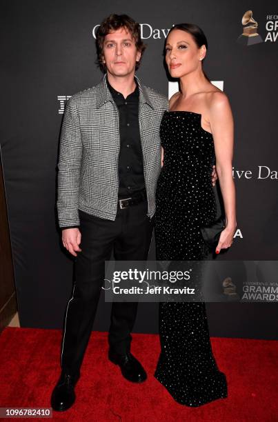 Rob Thomas and Marisol Thomas attend The Recording Academy And Clive Davis' 2019 Pre-GRAMMY Gala at The Beverly Hilton Hotel on February 9, 2019 in...