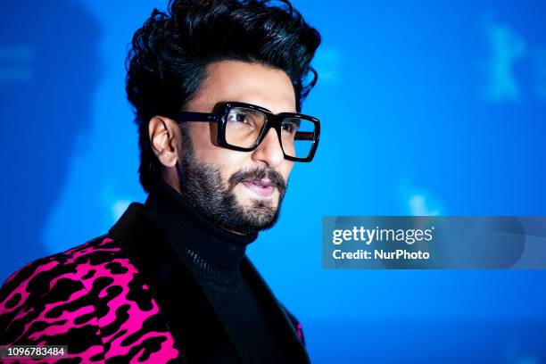 Ranveer Singh attends the 'Gully Boy' Photocall at the 69th Berlinale International Film Festival Berlin on February 9 in Berlin, Germany. The Berlin...