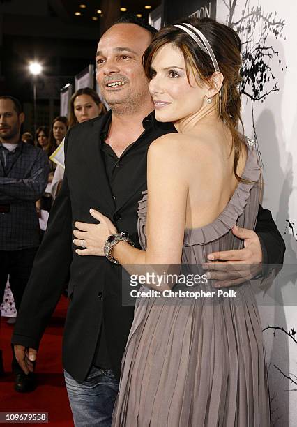 Mennan Yapo and Sandra Bullock during "Premonition" Los Angeles Premiere - Red Carpet at Cinerama Dome in Hollywood, California, United States.