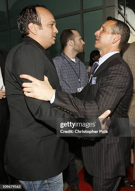 Mennan Yapo and Adam Shankman during "Premonition" Los Angeles Premiere - Red Carpet at Cinerama Dome in Hollywood, California, United States.