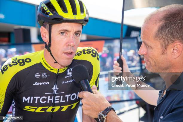 Mat Hayman of Australia and Mitchelton-SCOTT at the start of his final professional race Stage 6 from McLaren Vale to Willunga Hill of the Santos...