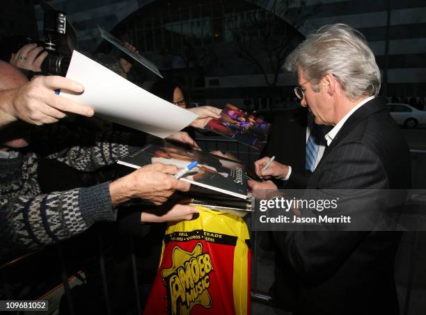 Richard Gere during "The Hoax" Los Angeles Premiere - Red Carpet at Mann Festival in Westwood, California, United States.