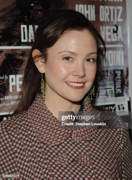Reiko Aylesworth during "Jack Goes Boating" New York Opeing Night - After Party - Arrivals at B Bar in New York City, New York, United States.