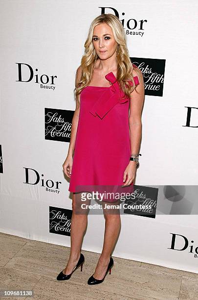Socialite Dabney Mercer attends the unveiling of Diors new "Tinsley Pink" Gloss lip gloss at Saks Fifth Avenue on May 15, 2008 in New York City