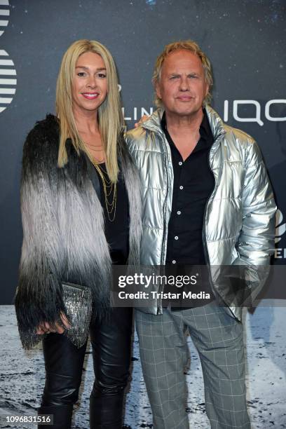 Uwe Ochsenknecht and his wife Kirsten Kiki Viebrock attend the PLACE TO B Berlinale party during 69th Berlinale International Film Festival at...