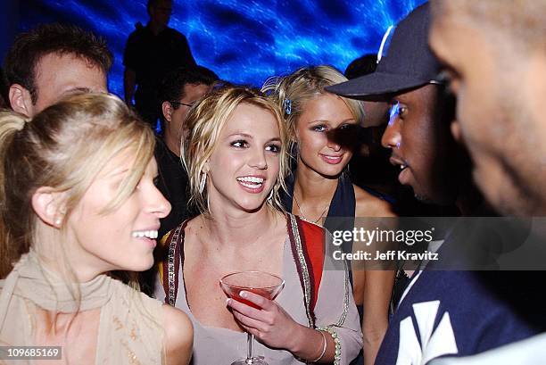 Britney Spears, Paris Hilton and Sean P Diddy Coombs