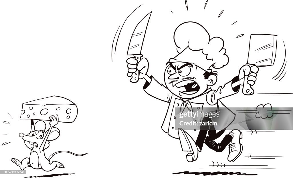 Cook, Mouse and cheese