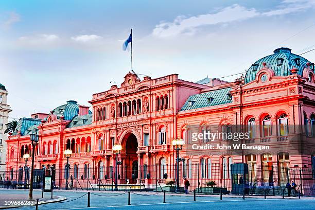 casa rosada, (presidential palace) , - casa rosada foto e immagini stock