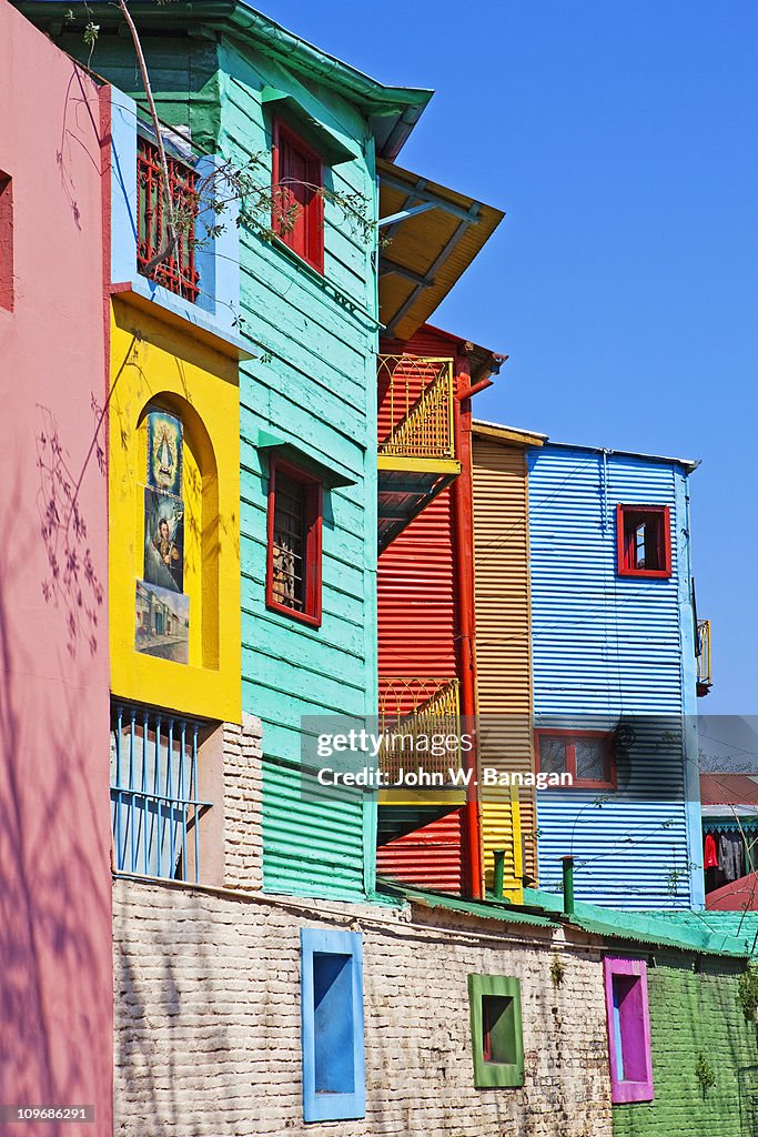 Painted buildings La Boca