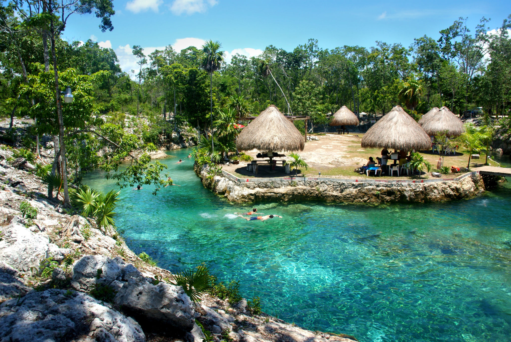 turquoise cristal water pool (cenote) near Tulum turquoise cristal water pool (cenote) near Tulum