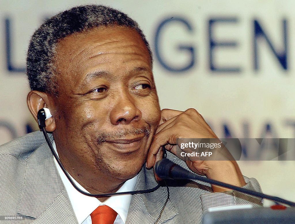 South African Jackie Selebi speaks with