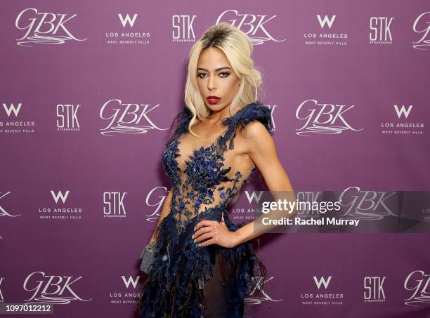 Madame Kaila Methven attends the GBK & STK at The "W" Hotel Pre-Grammy Lounge on February 9, 2019 in Los Angeles, California.