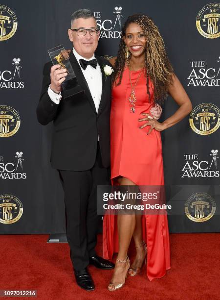 Jon Joffin and Merrin Dungey attend the 33rd Annual American Society Of Cinematographers Awards For Outstanding Achievement In Cinematography at The...
