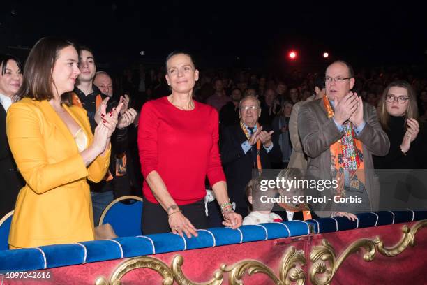 Pauline Ducruet, Princess Stephanie of Monaco, Princess Gabriella of Monaco, Prince Jacques of Monaco, Prince Albert II of Monaco and Camille...