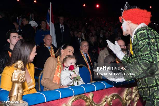 Pauline Ducruet, Princess Stephanie of Monaco and Princess Gabriella of Monaco attend the 43rd International Circus Festival of Monte-Carlo on...