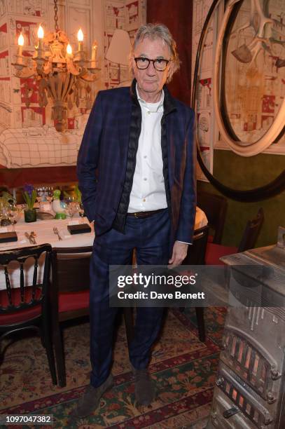 Designer Paul Smith attends the Paul Smith VIP dinner on January 20, 2019 in Paris, France.