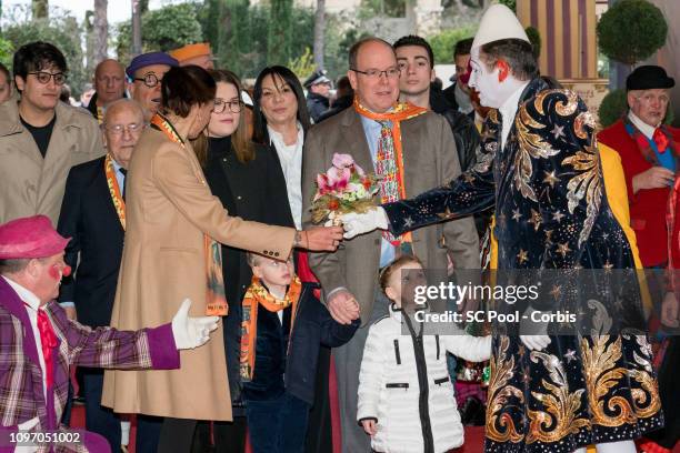 Princess Stephanie of Monaco, Camille Gottlieb, Prince Jacques of Monaco, Prince Albert II of Monaco and Princess Gabriella of Monaco attend the 43rd...