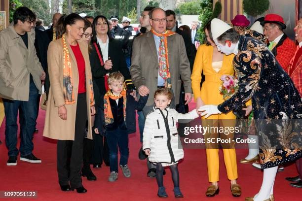 Princess Stephanie of Monaco, Camille Gottlieb, Prince Jacques of Monaco, Prince Albert II of Monaco, Princess Gabriella of Monaco and Pauline...