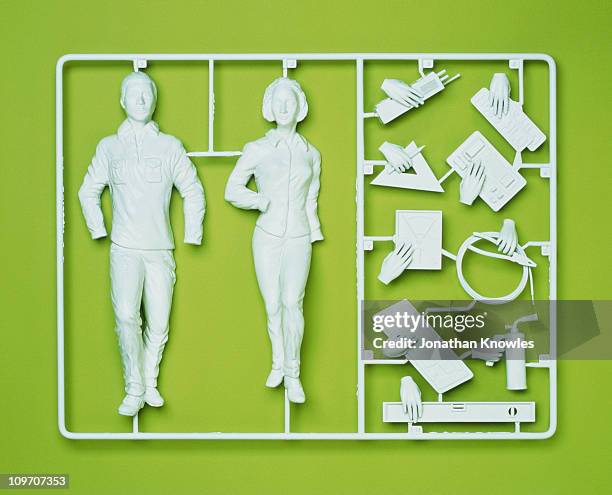 plastic template of a model employee - objeto masculino fotografías e imágenes de stock