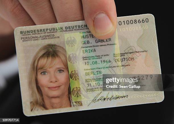 Germany Personal Code Personalausweis Photos and Premium High Res Pictures - Getty Images