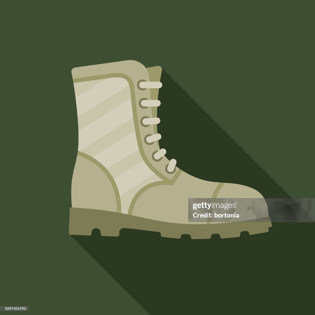 Combat Boots Military Icon