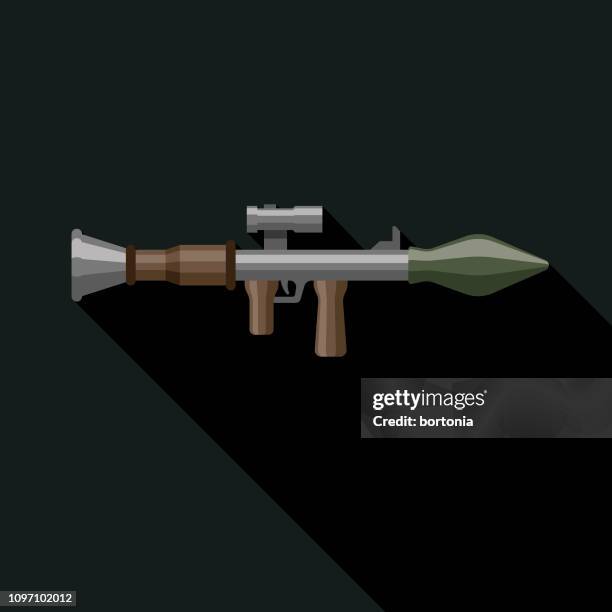 rocket launcher military icon - rpg weapon stock illustrations