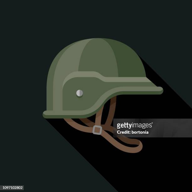 stockillustraties, clipart, cartoons en iconen met militaire helm-pictogram - army helmet