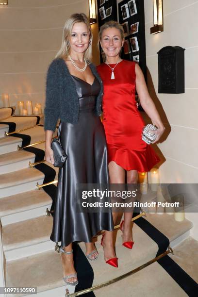 Marie Saldmann and Claire Duroc Danner attend the Boucheron Cocktail Party at Place Vendome on January 20, 2019 in Paris, France.